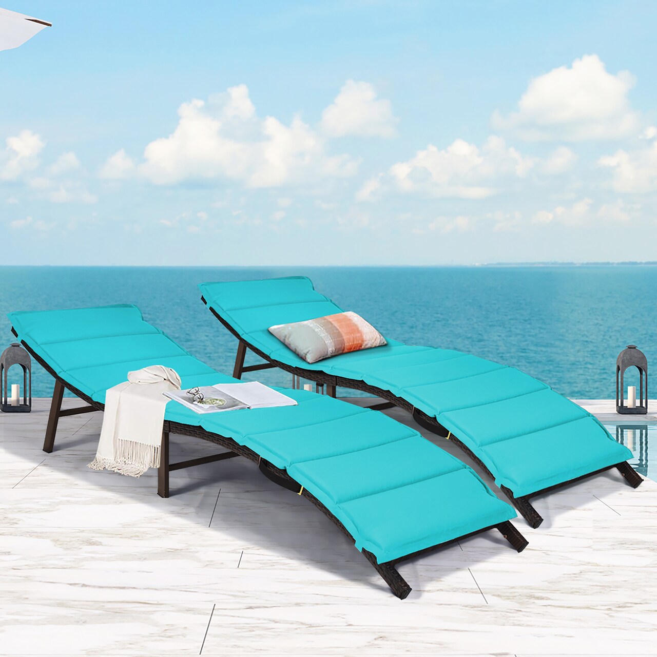 Turquoise on sale beach chair